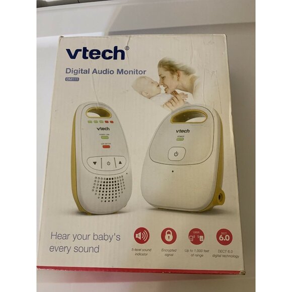 VTech, DM111 Audio‎ Baby Monitor with up to 1,000 ft of Range,Belt Clip,Yellow - Picture 3 of 6